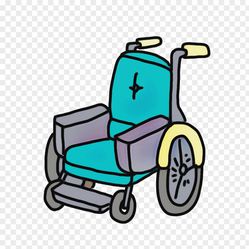 Cartoon Line Art Logo Silhouette Wheelchair PNG
