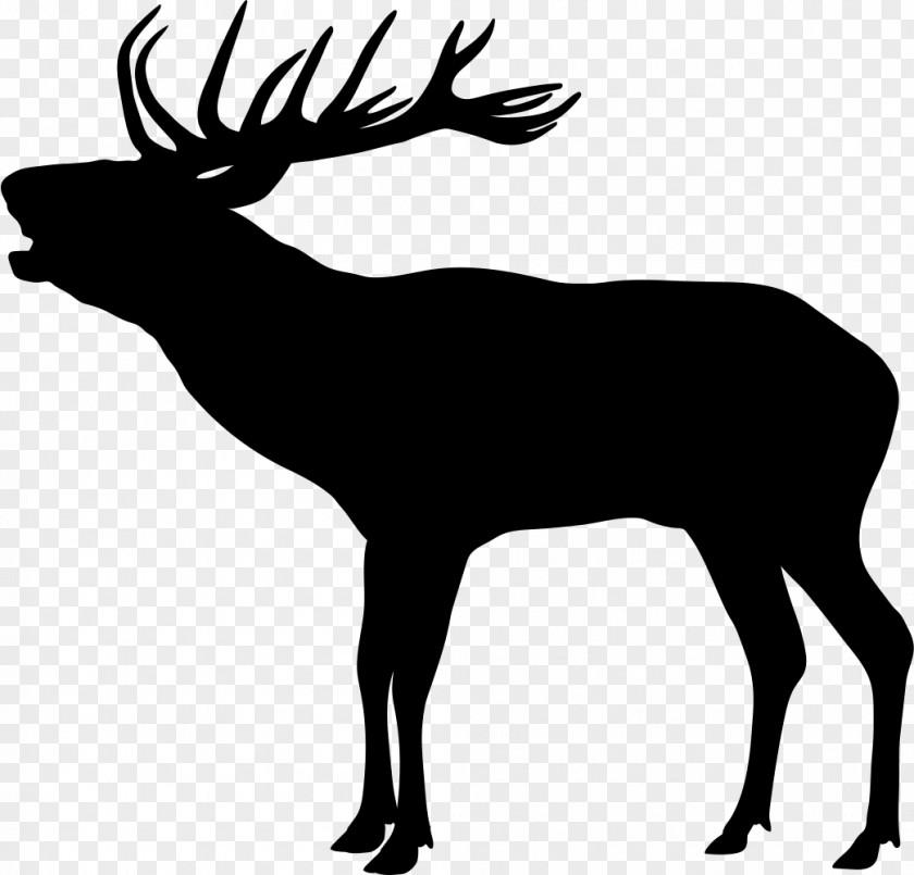Deer Elk Red Silhouette Reindeer PNG