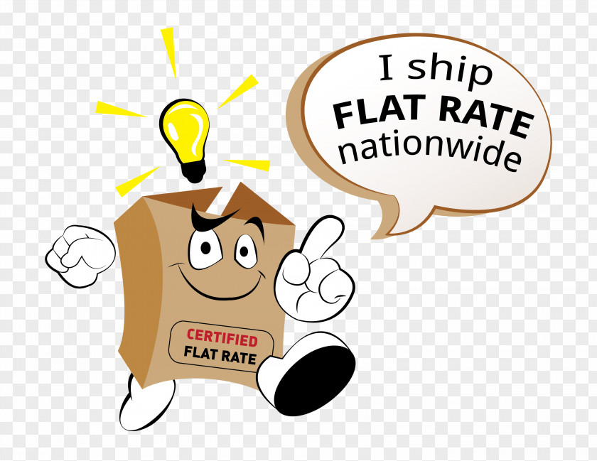 Delivery Courier Flat Rate Cargo Mail Service PNG