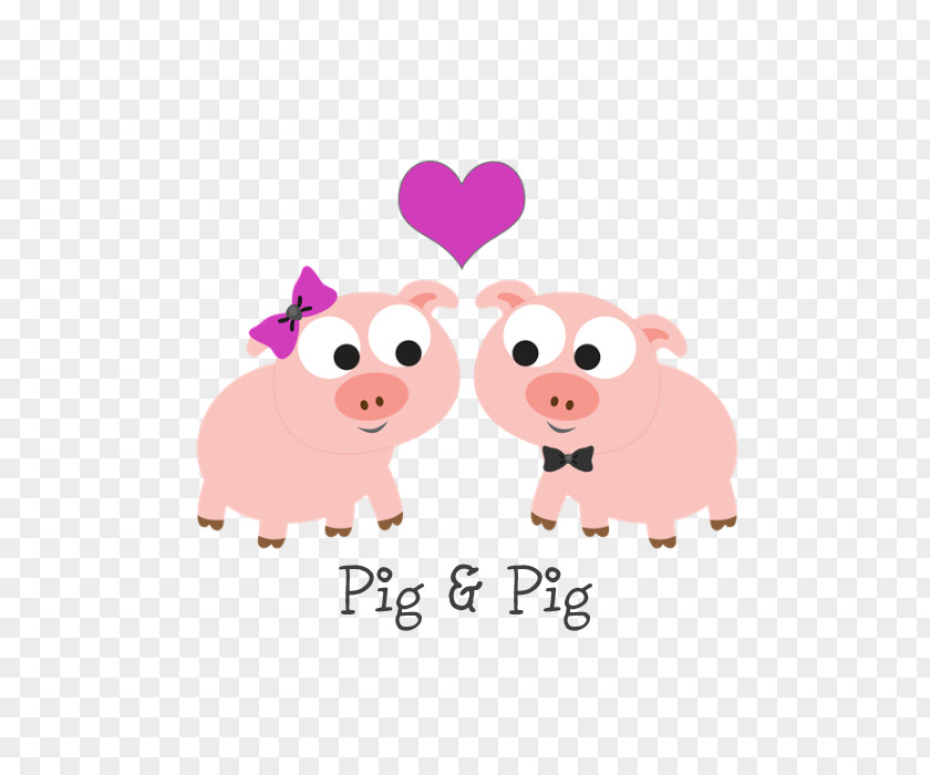 Pig Domestic Love Gift Christmas Ornament PNG