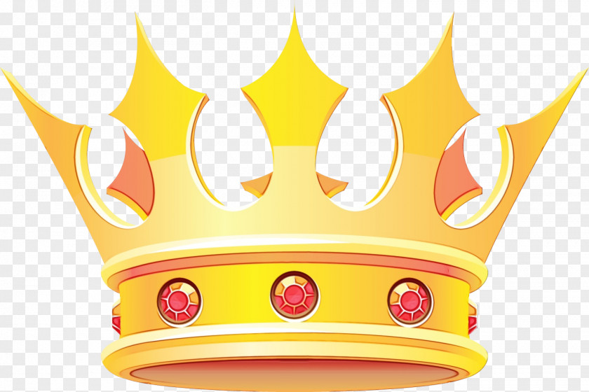 Yellow Coroa Real Cartoon Crown PNG