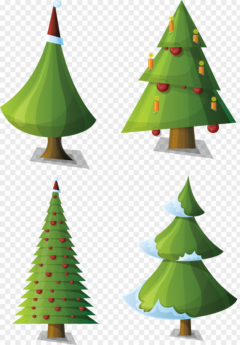 Christmas Tree Santa Claus Clip Art PNG