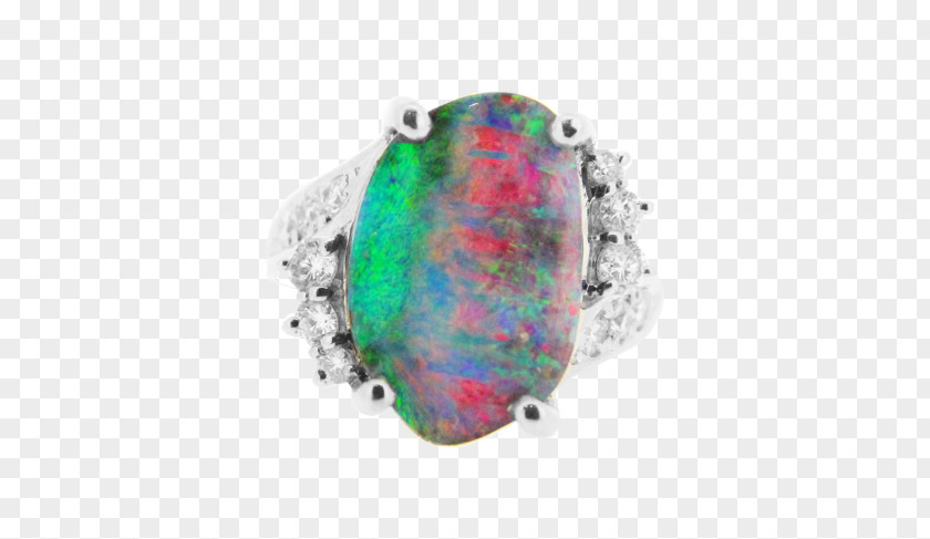 Emerald Opal Turquoise Silver Body Jewellery PNG