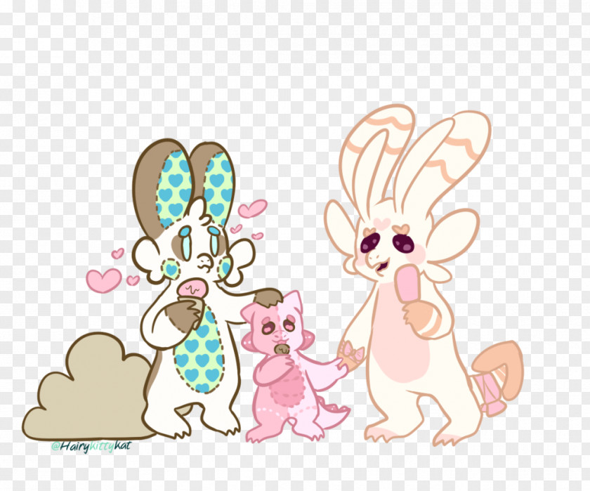 Happy Family Easter Bunny Hare Vertebrate Rabbit PNG