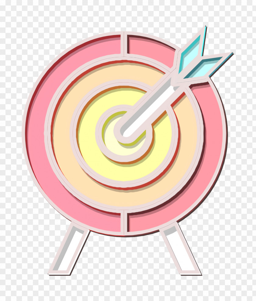 Lollipop Pink Target Icon Business And Office PNG