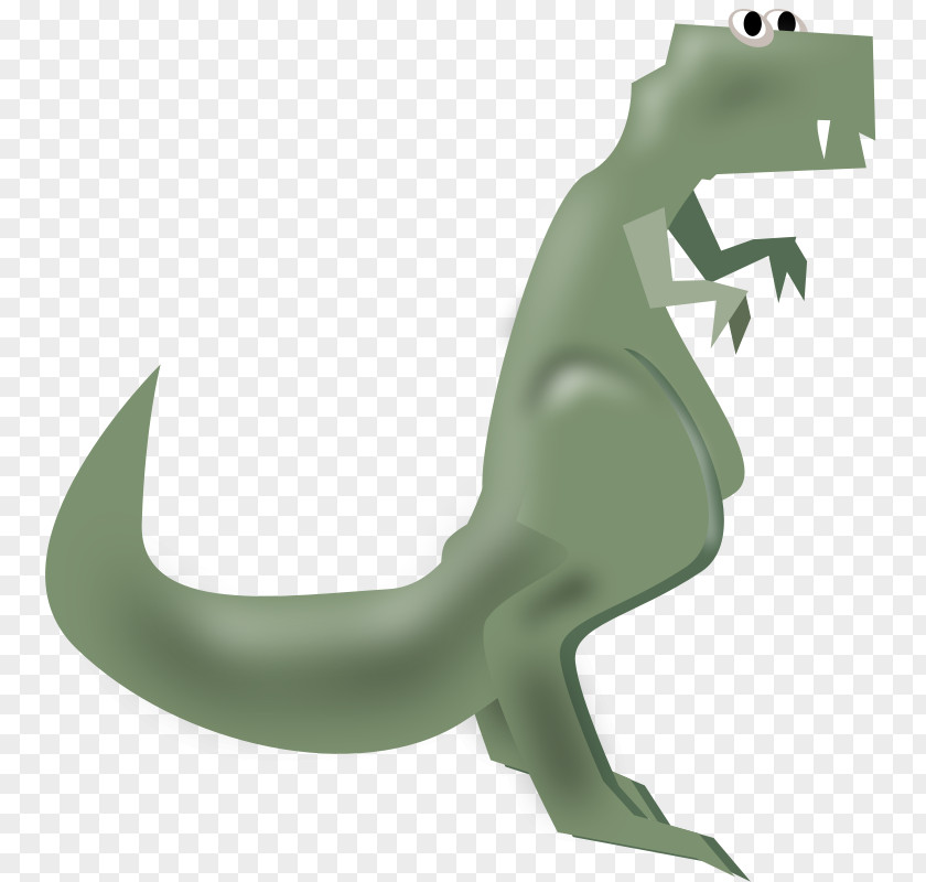 Green Cartoon Dinosaur Standing Clip Art PNG