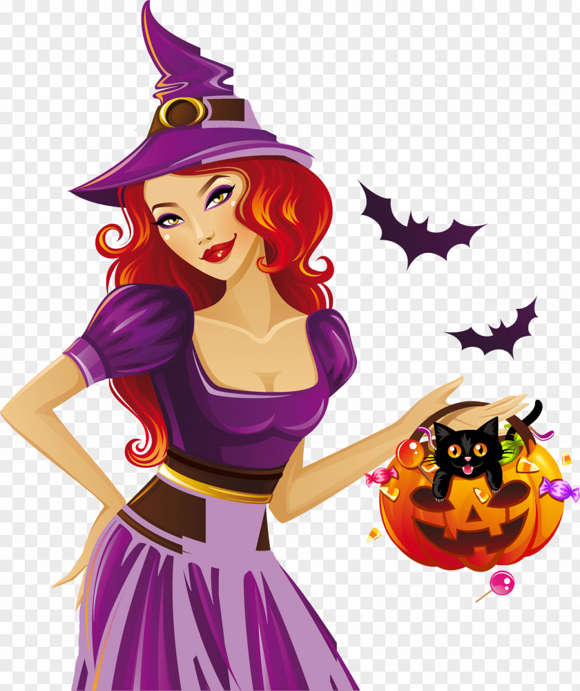 Mystical Good Witch Witchcraft Clip Art PNG