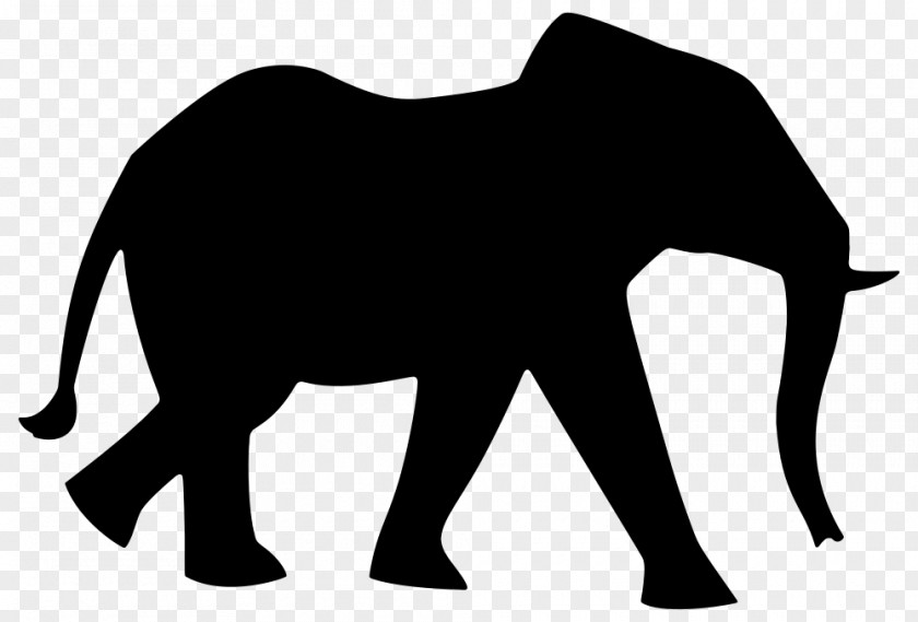 Elephant African Silhouette Indian PNG