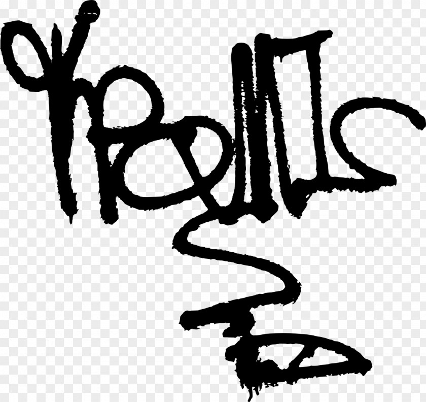 Graffiti Monochrome Photography Calligraphy Font PNG