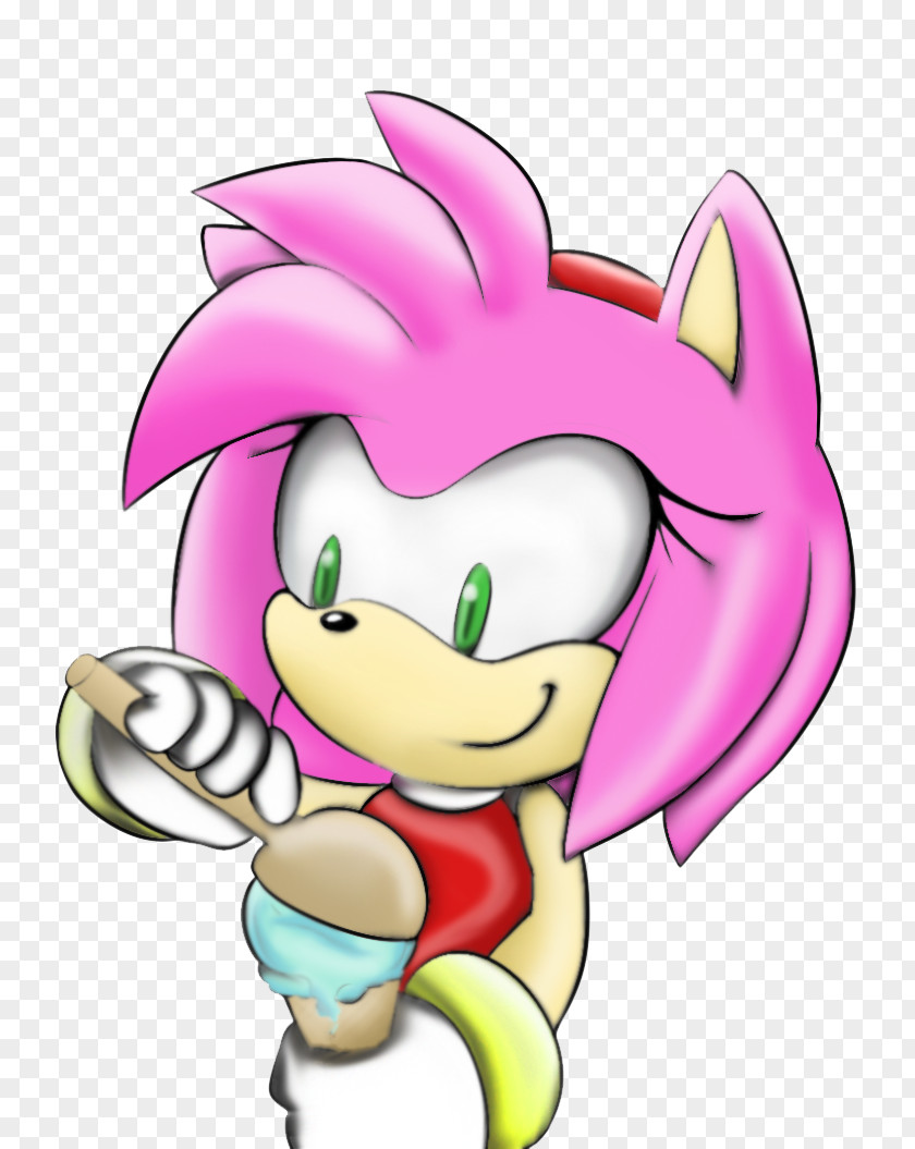 Ice Cream Amy Rose Ariciul Sonic The Hedgehog PNG
