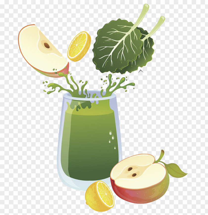 Nutritional Juice Illustration Cocktail Garnish Limeade Health Shake Lemon-lime Drink PNG