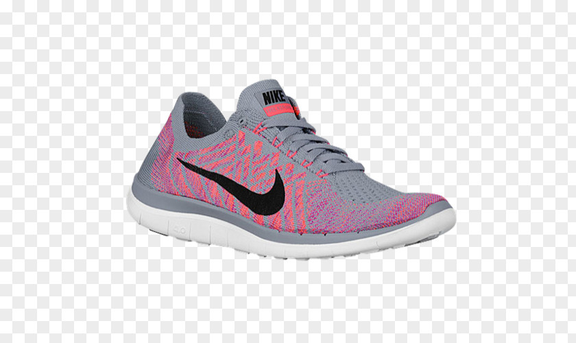 Pink Nike Shoes For Women Free RN Flyknit 2018 Women's Sports Running PNG