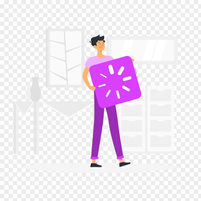 Purple Text Cartoon User Account Classified Advertising PNG