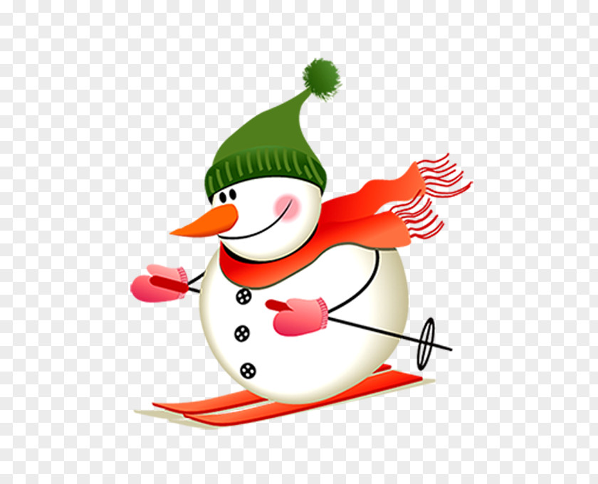 Skiing Snowman Skier Clip Art PNG