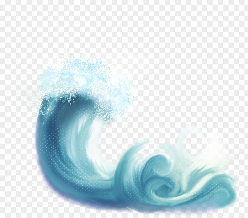 Blue Wave Wind Light Sea PNG