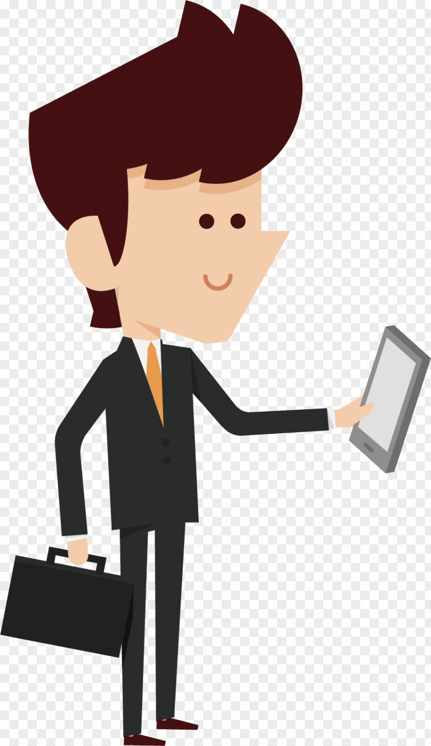 Cartoon Business People Vector Material PNG