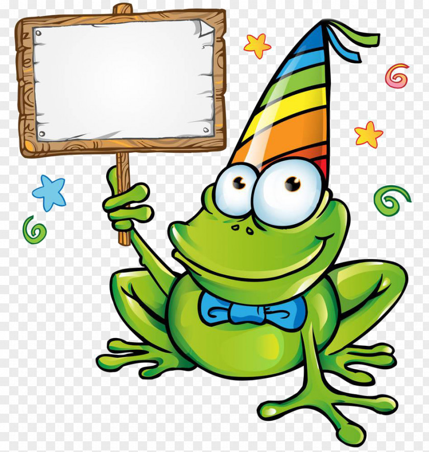 Cartoon Frog Road Sign Stock Photography Clip Art PNG