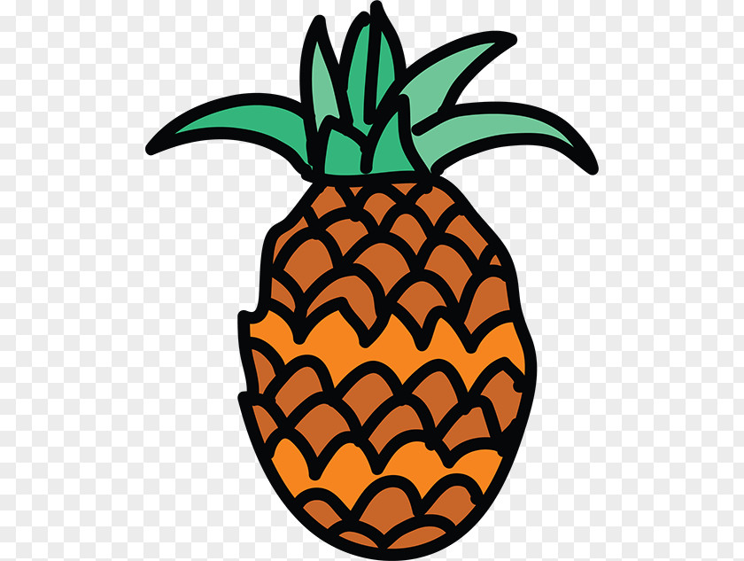 Cartoon Glass Pineapple Clip Art PNG