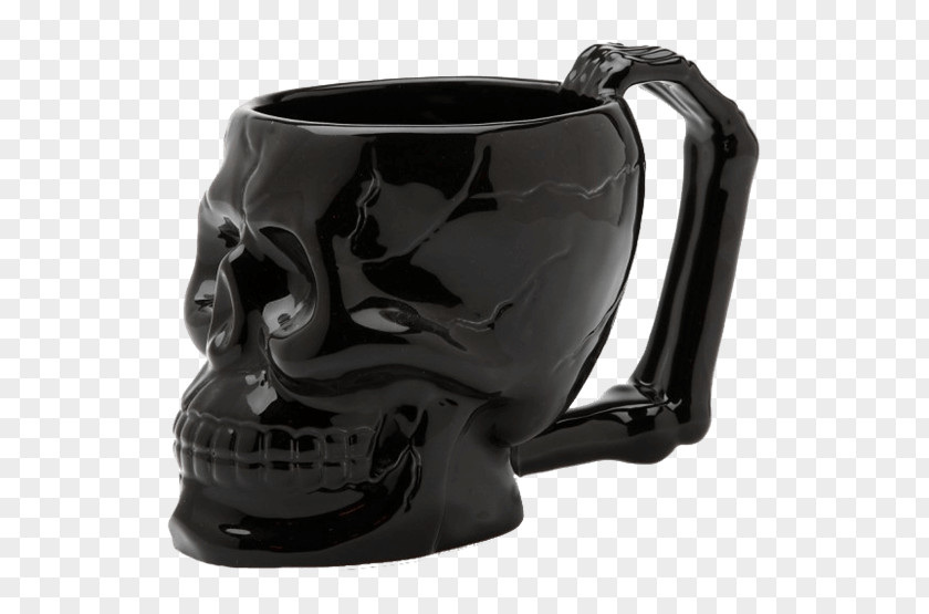 Creative Christmas Forehead Protector Mug Skull Coffee Cup Ceramic PNG