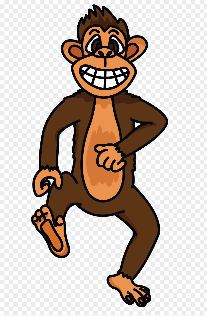 Monkey Chimpanzee Drawing Image Vector Graphics PNG