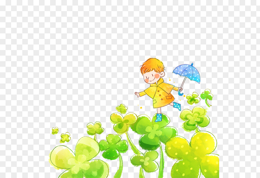 Cartoon Child Window Blind Rainbow Green PNG