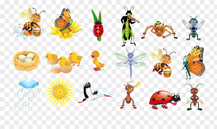 Insect Butterfly Bee Ant PNG