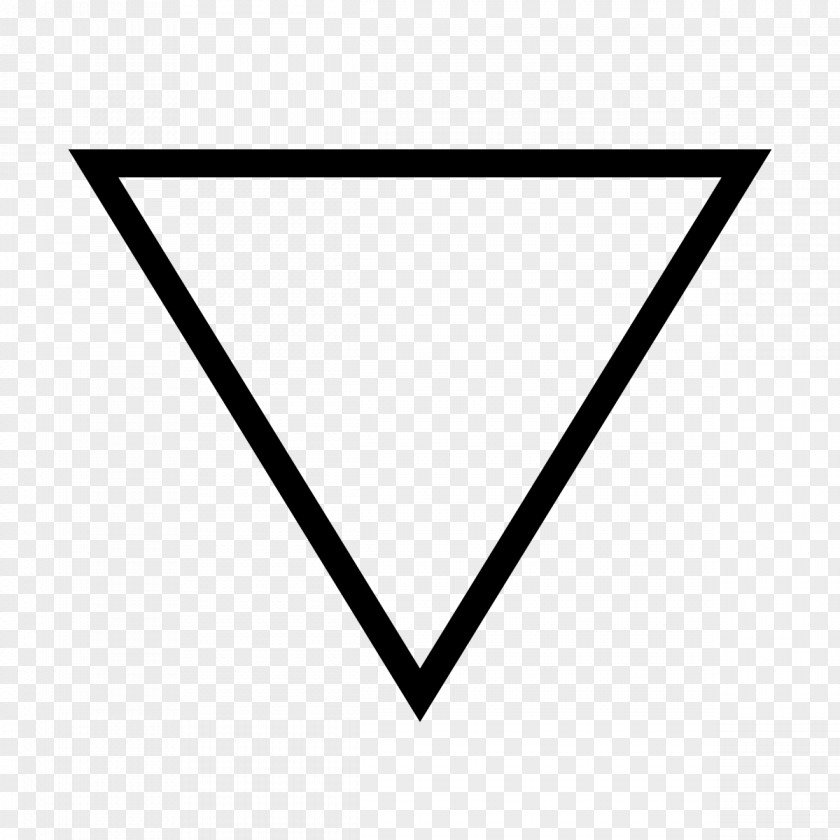 Inverted Triangle Water Alchemical Symbol Classical Element Alchemy PNG