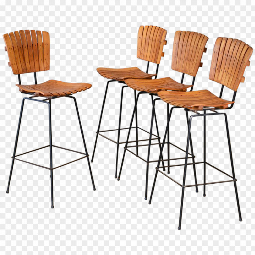 Iron Stool Bar Table Chair PNG