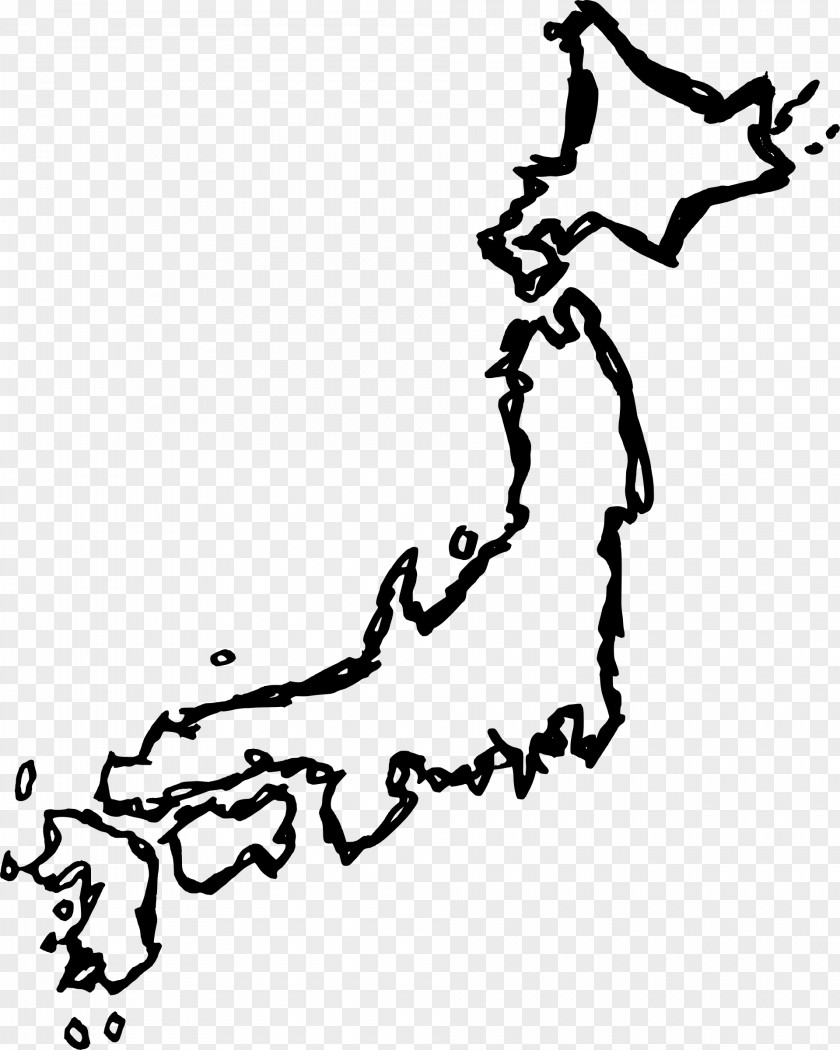 Japan Map Drawing Clip Art PNG