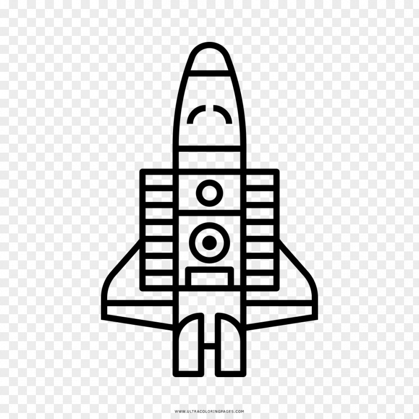 Rocket Spacecraft Drawing PNG