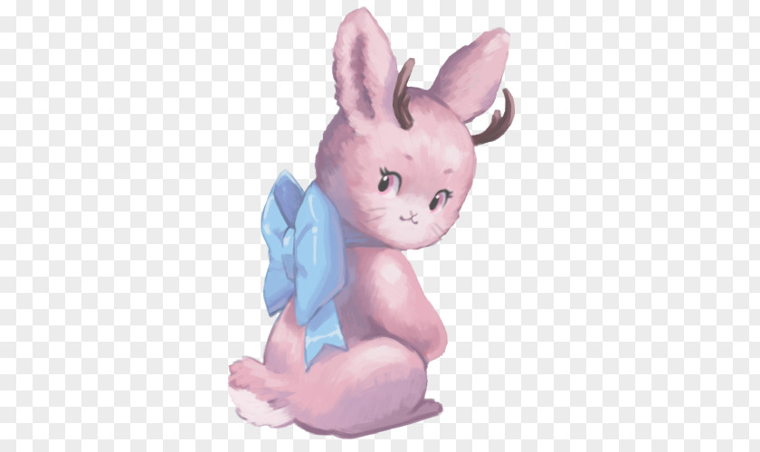 Easter Bunny Figurine Lilac PNG