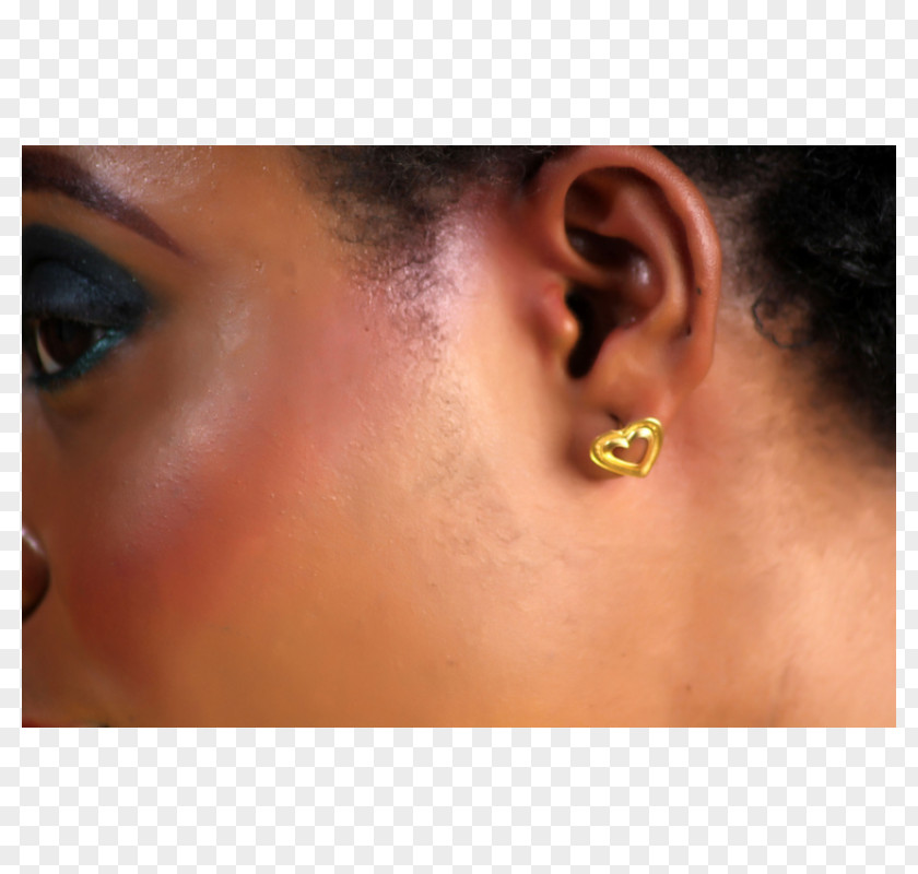 Emmy Earring Eyebrow Close-up PNG