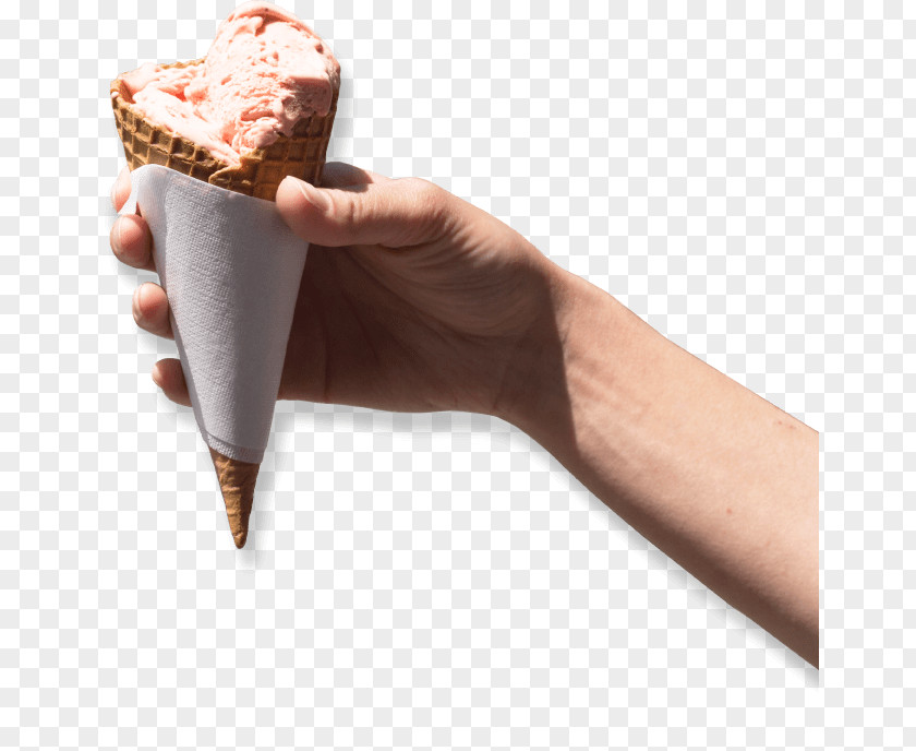 Ice Cream Cones Flor Gelato Hand Thumb PNG