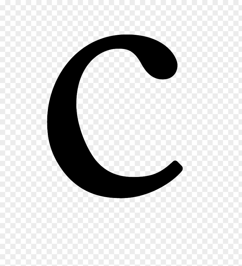 Letter Crescent Circle Symbol PNG