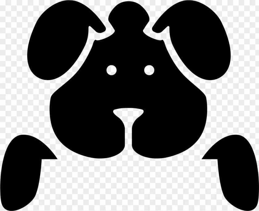 Whiskers Symmetry Dog Logo PNG