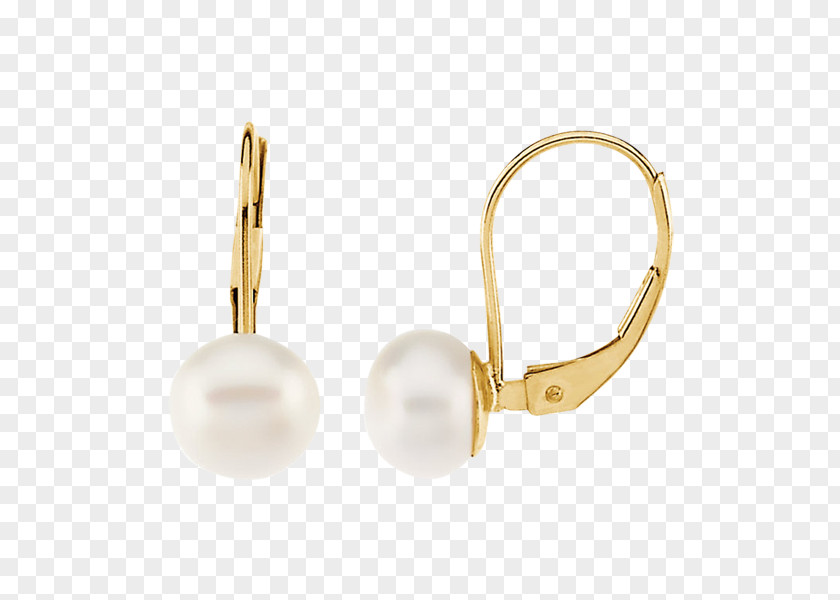 Pearl Earrings Cultured Freshwater Pearls Earring Colored Gold PNG