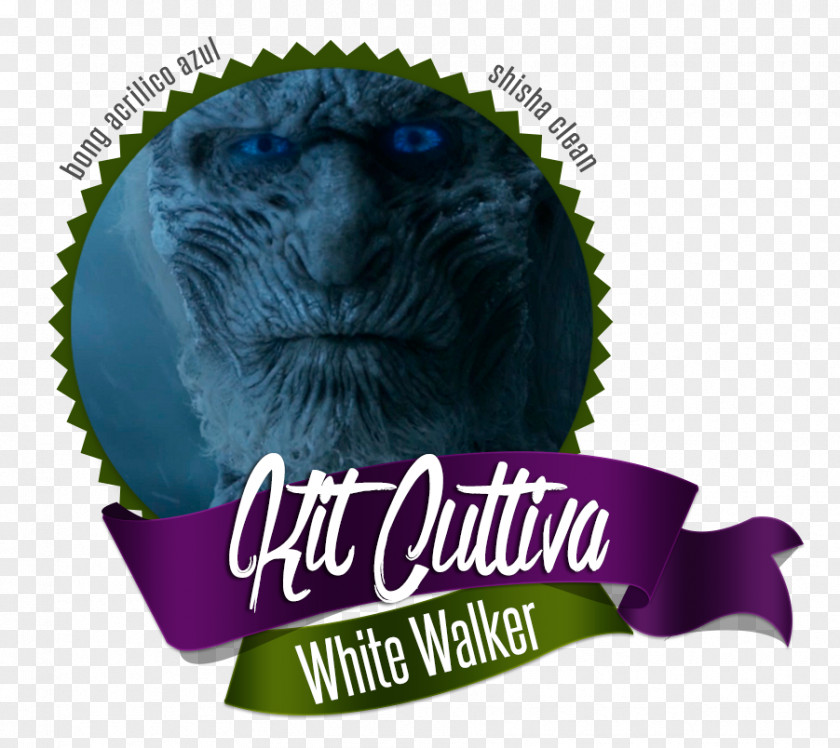 White Walker Logo Brand Cultiva Growshop Snout PNG