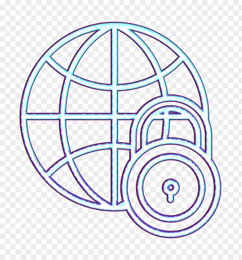 Lock Icon Cyber Global PNG
