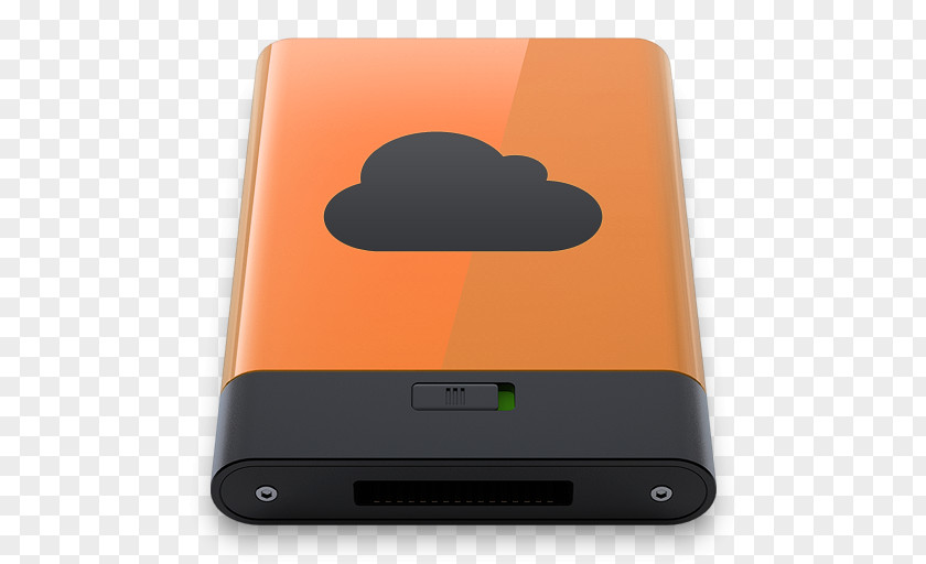 Orange IDisk B Electronic Device Gadget Multimedia PNG