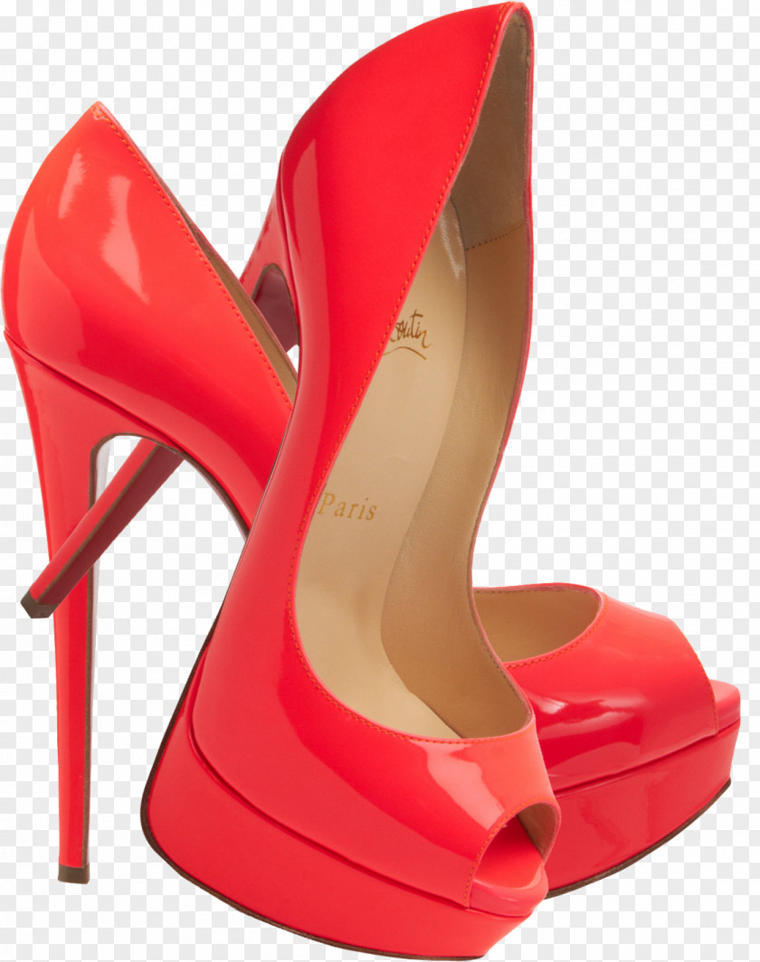 Louboutin Image Court Shoe Peep-toe Patent Leather Red PNG