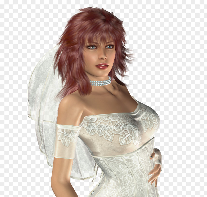 Mujeres Animaatio Wedding Dress Bride PNG