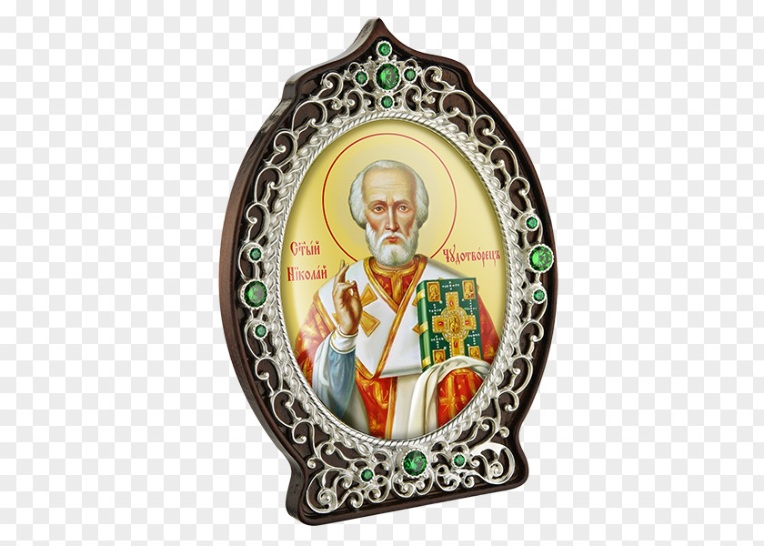 St Nicholas School Thaumaturgy Святитель Saint Day Christmas Ornament Icon PNG