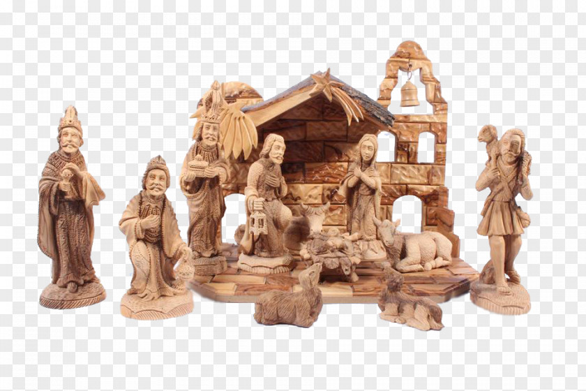 Christmas Nativity Statue Video Game Figurine PNG