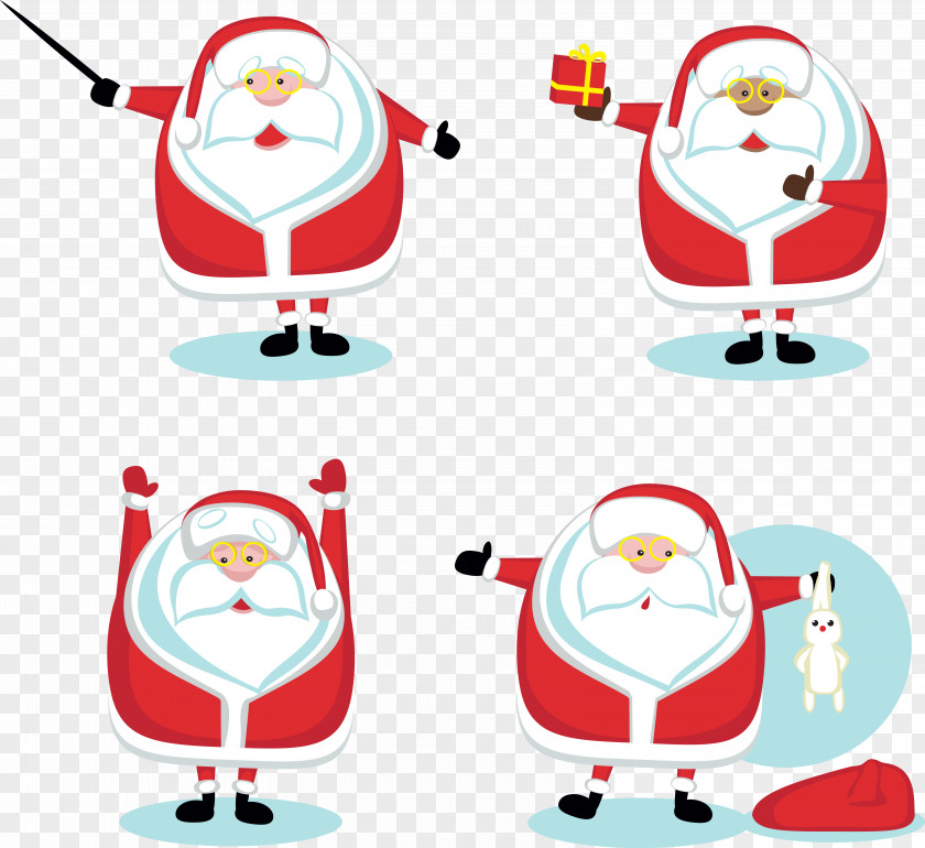 Dabbing Santa Claus Royalty-free Cartoon PNG