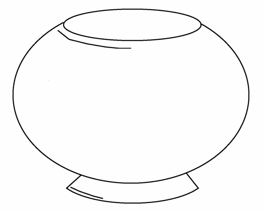 Fish Tank Clipart Circle Tableware Line Art Angle Clip PNG