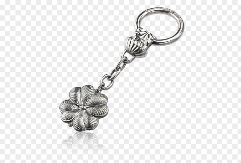Silver Key Chains Clover Jewellery Buccellati PNG