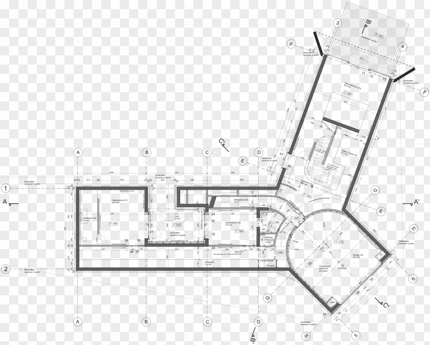 Villa View Floor Plan Architecture House Building PNG