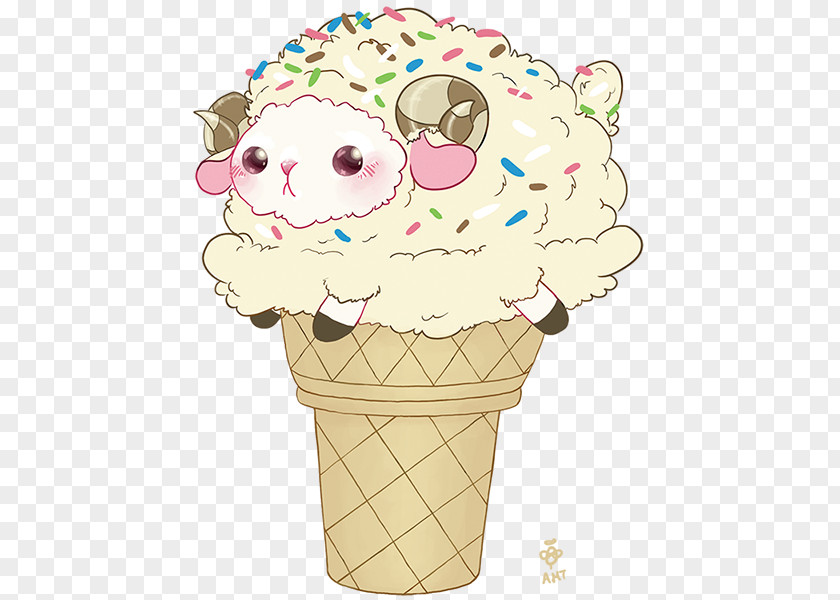 Ice Cream Cones Cartoon PNG