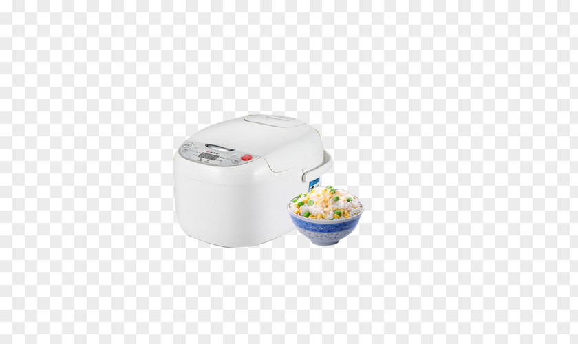 White Rice Cooker Cooked PNG