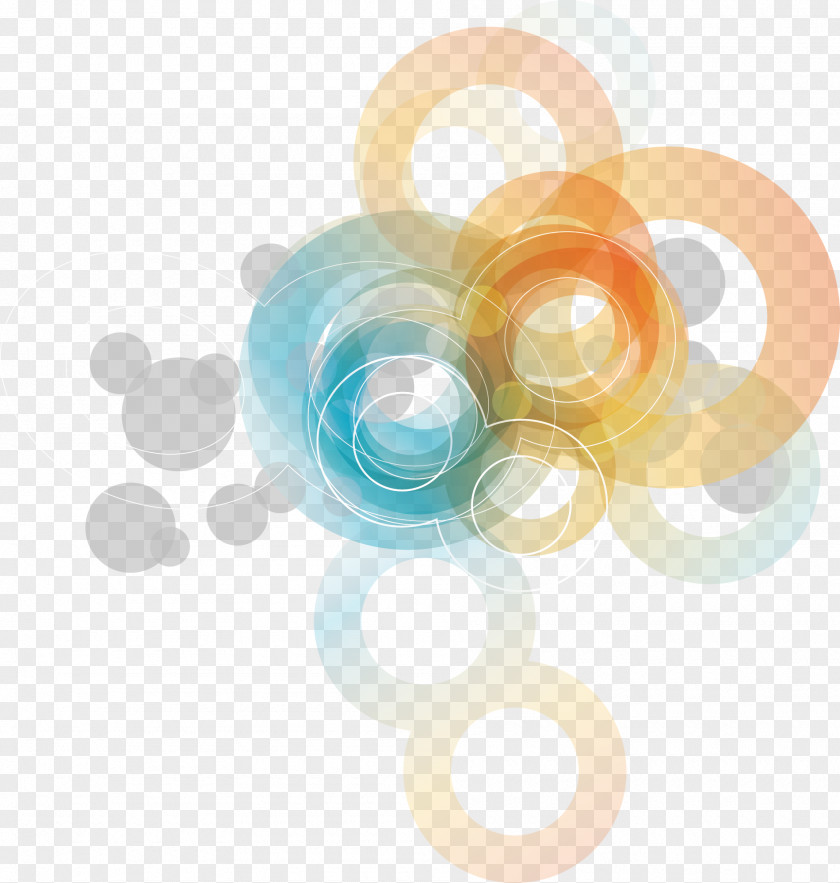 Abstract Color Shading Card Circle Abstraction PNG